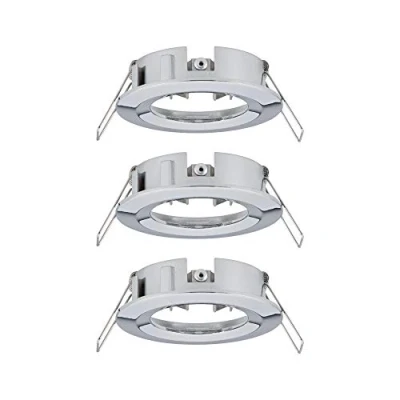 Image de Paulmann 92482 spots encastrés Choose spot fixe max. 3x10 watts encastré pour plafond Chrome lampe encastrée Alu