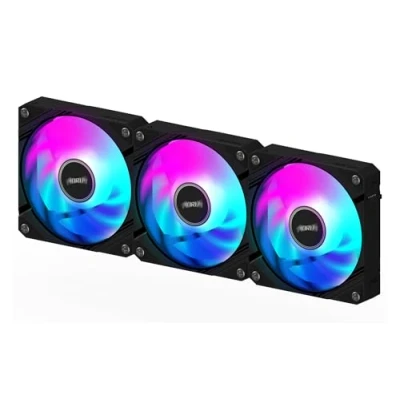 Image de GIGABYTE ECFAN1203 ventilateur de refroidissement pour PC 120 mm Débit d&#039;air élevé et fonctionnement silencieux Roulement à manchon durable Compatible avec les fentes standard