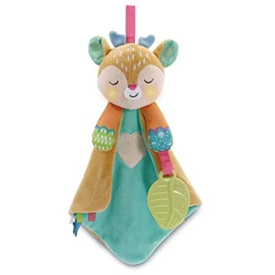 Image de VTech Tifan, Mon Doudou Berceuses, Peluche Bébé avec Attache Tétine et Anneau de Dentition, Musique Douce Sons Apaisants, Lavable en Machine, Cadeau Naissance Contenu Français