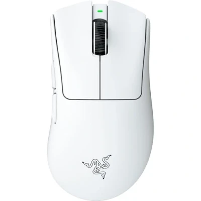 Image de Razer DeathAdder V4 Pro Souris Esport sans Fil Ergonomique ultralégère 57g 2,4 GHZ Hyperspeed Focus 45K Sensor 8K Hz Polling Switches optiques Gen 4 PC/Mac Blanc