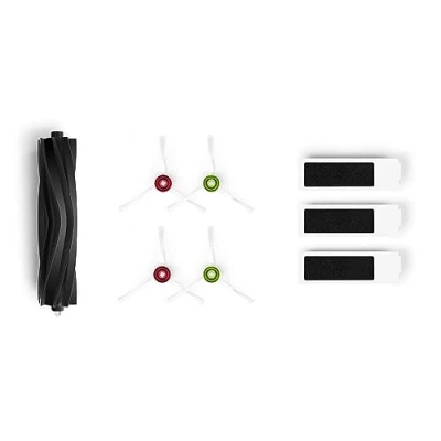 Image de ECOVACS Buddy Kit (Brosse Principale, Brosse latérale, Filtre) Accessoires Originaux pour X1 OMNI/T10/T10 PLUS/T10 Turbo