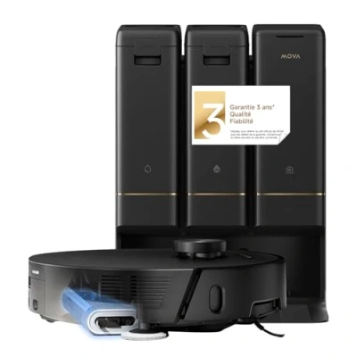 Image de Aspirateur Robot Laveur MOVA Z50 Ultra 19000 Pa 300 ml Noir