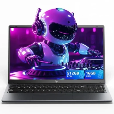 Image de ACEMAGIC Ordinateur Portable 15.6 Pouces avec Processeur N97 (6M Cache, Jusqu&#039;à 3,60 GHz) PC 16 Go RAM DDR4 512 SSD,1080 FHD,BT5.0, 3*USB 3,2, Type C, HDMI,Pliage à 180