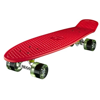Image de Ridge Retro 27 Skateboard complet Rouge/Vert Transparent 27&#039;&#039; x 7,5&#039;&#039; 69 cm