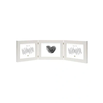Image de Deknudt Frames S41VF1 H3H Cadre Photo Triptyque Horizontal Résine Blanc 10 x 15 cm