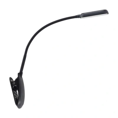 Image de LED Lampe à pince Najari (Avec variateur d&#039;intensité tactile) avec une connexion USB intensité variable (Moderne) en Noir e. a. pour Salon &amp; Salle manger (1 lampe,à), poser