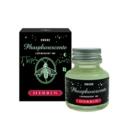 Image de Jacques Herbin 13690T Un flacon d&#039;encre phosphorescente 30 ml pour plumes, calames et pinceaux