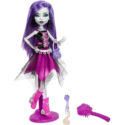 Image de Monster High Booriginal Creeproduction Poupée Spectra Vondergeist Reproduction de collection avec support poupée, journal intime et furet Rhuen