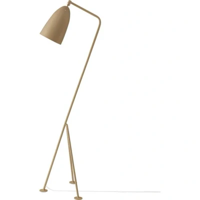 Image de GUBI Gräshoppa lampadaire trépied, brun olive