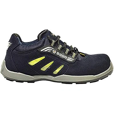 Image de Base Protection, Frisbee Esd Chaussure de Sécurité pour Hommes et Femmes, Bleu Jaune, Taille 37
