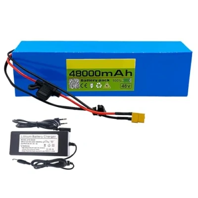 Image de GNIUBBDB Batterie Lithium ION 48 V Ah 13S3P pour vélo électrique avec Chargeur, Protection BMS intégrée, idéale Moteur de 200 2000 W XT90 Plug