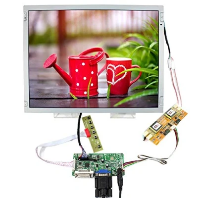 Image de VSDISPLAY Carte contrôleur LCD VGA DVI + écran IPS 15&quot; 1024 x 768 4CCFL 20 Broches