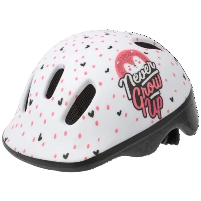 Image de Polisport Baby Helmet HOGGY (XXS = 44/48) Casque Unisex Adult, Blanc/Rose Mat, TU EU