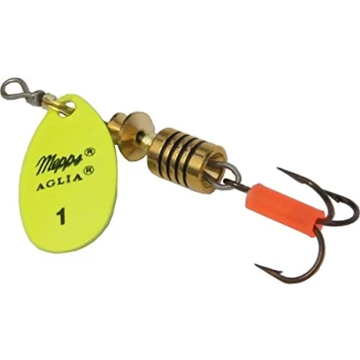 Image de Mepps Aglia Spinner Jaune Fluo Taille 1 3,5 g