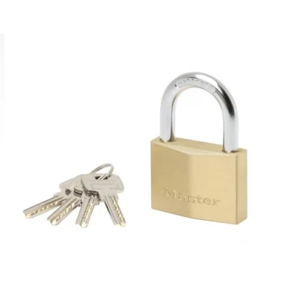 Image de Master Lock 2960EURD Cadenas à Clé Extra Fin en Laiton, Doré, 8,8 x 6 2,1 cm
