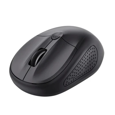 Image de Trust Primo Souris Bluetooth, sans Fil pour Ordinateur Portable, 1000 1600 DPI, Gauchers et Droitiers, Batteries Incluses, Mouse Compacte PC, Ordinateur, Mac, Android Noir