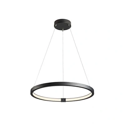 Image de SLV 1002909 One 60 Dali Lampe Suspendue pour Salon, intérieur, Salle à Manger, LED, 25 W, 1500 LM, Noir, intensité Variable
