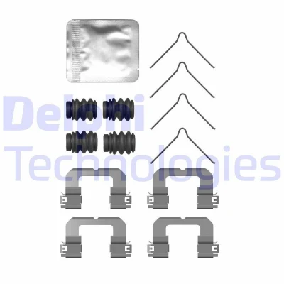 Image de DELPHI LX0757 Kit d&#039;accessoires, plaquette de frein à disque