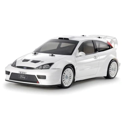 Image de TAMIYA 47495 1:10 RC Ford Focus RS Custom TT 02 Peint Voiture télécommandée, véhicule, modélisme, assemblage, loisirs, kit radiocommandé, cadeau