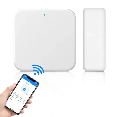 Image de Ruveno Passerelle WiFi G2 Hub Télécommande Smart Door Lock Fonctionne avec TTLock Google Home Alexa Voice Control