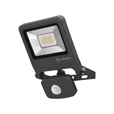 Image de LEDVANCE Projecteurs LED, luminaires pour applications extérieures, blanc froid, capteur de lumière du jour et mouvement intégré, d&#039;inondation Endura, 20 Watt