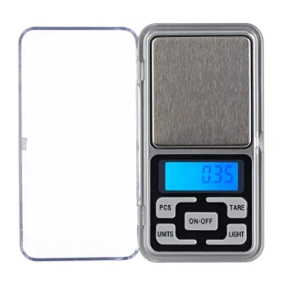 Image de Relaxdays Balance de précision Portable, Microbalance Poche, Mini, Bijoux, Or, Jusqu’à 200 g, Graduée 0,01 Argenté