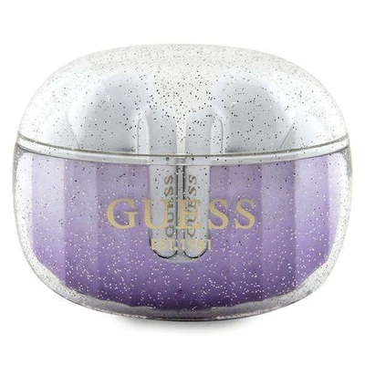Image de Guess Glitter Gradient Écouteurs Bluetooth TWS + étui de chargement (violet)