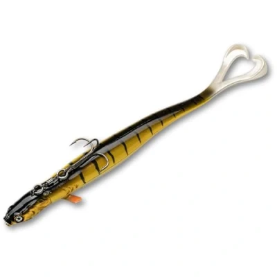 Image de LMAB Drunk Shooter Leurre Vertical 25 cm pour la pêche pélagique et Verticale en Caoutchouc au Sandre Bateau (Cherry Charly 95 g)