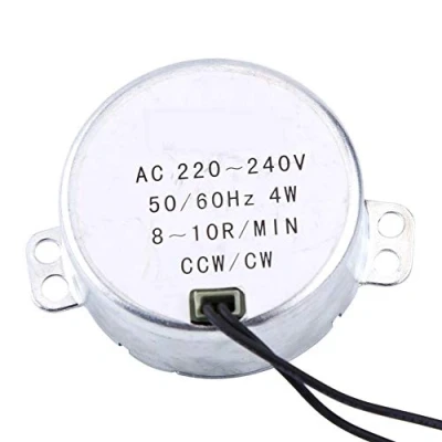 Image de drehbar Synchronmotor 50 / 60Hz Frequenz AC 220 240V Getriebemotor CW/CCW 4W Mikrowelle(8 10RPM)