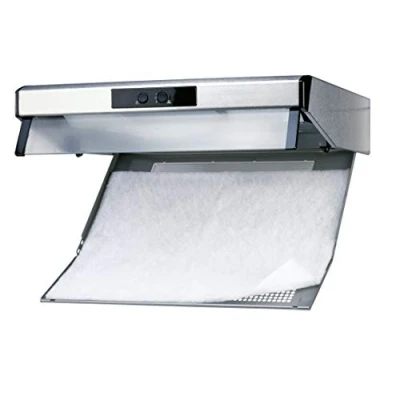 Image de WENKO Filtre à graisse de hotte d&#039;aspiration pour toutes les hottes courantes, Polyester, 57 x 47 cm, Blanc
