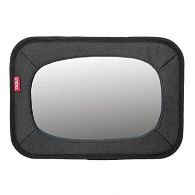 Image de Nûby Miroir de voiture pour bébés avec sangles réglables incassable et facile à installer Noir