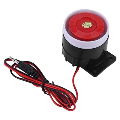 Image de DC 12V Mini Sirène Filaire Corne 110 DB Sécurité à la Maison Système d&#039;alarme Sonore de