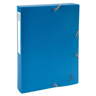 Image de Exacompta Réf. 59190E 8 boites de classement avec élastiques Forever Young en polypropylène recyclé dos 4 cm dimensions 25 x 33 pour format A4 livrées montées