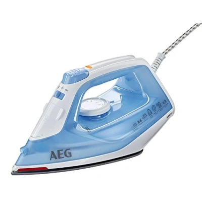 Image de AEG DB 1730 Fer à repasser vapeur, 2300 W, effet pressing 100 g, vapeur de 0 26 indicateur chaleur résiduelle, semelle en céramique, glissement, réservoir d&#039;eau 250 ml, câble 2 m,