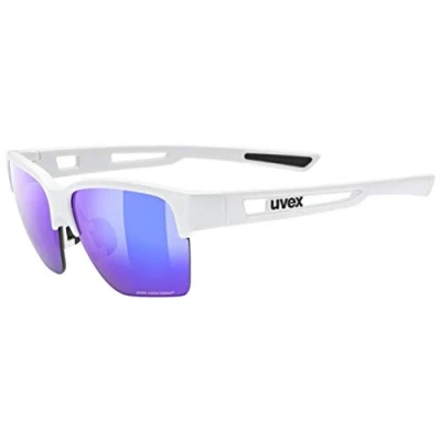 Image de uvex Sportstyle 805 Cv Lunettes Extérieures pour Hommes et Femmes Effet Miroir à Contraste Élevé White/Plasma Daily One Size