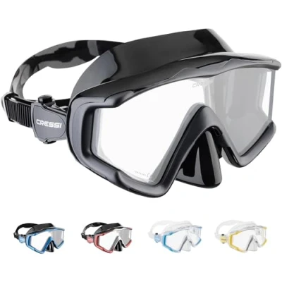 Image de Cressi Liberty Masque de Plongee Mixte Adulte, Trasparent/Jaune, Uni