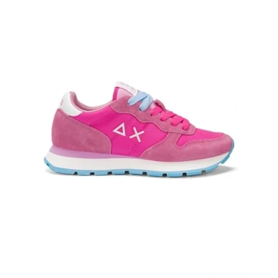 Image de Sun68 ALLY Solid Baskets basses, Femme, Taille: 38, Fuxia Cuir et textile