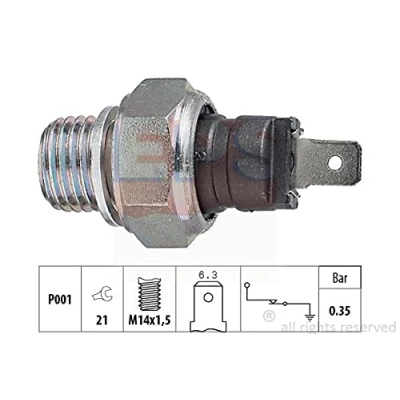 Image de EPS 1.800.006 Sonde De Pression d&#039;Huile M14x1,5 Made in Italy OE Equivalent RENAULT: Super 5 Van, 3/5 portes, Rapid, SAAB: 9 3 Cabriolet
