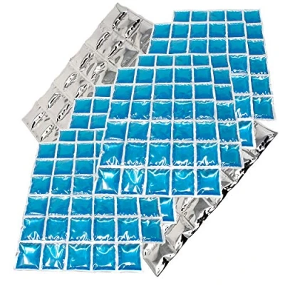 Image de ToCi lot de 9 tapis refroidissement avec 30 cellules refroidissement, glace, coussin compresse, blocs éléments flexibles, 38 x