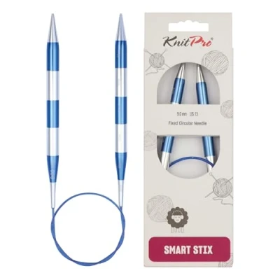 Image de KnitPro K42077 42077 SmartStix Aiguille à Tricoter Circulaire, en métal, Multicolore, 60 cm, 9 mm, Coloré, 60cm, 9mm
