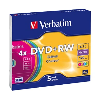 Image de DVD vierge Verbatim DVD+RW x5