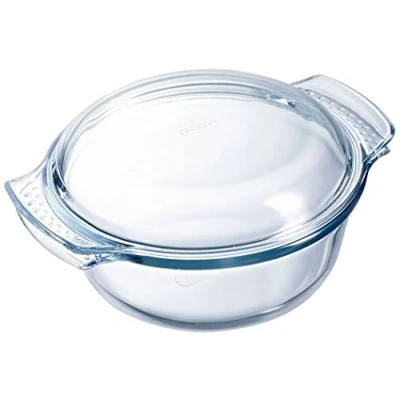 Image de Dajar 40682 verre Cocotte 5L Pyrex, transparent, 32 x 27 cms