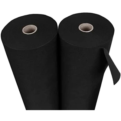 Image de sarcia.eu Géotextile Toile Anti Mauvaises Herbes en Non tissé 150g/m2 Caoutchouc Noir 1,6m avec UV Pologne 30m