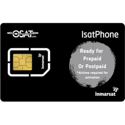 Image de OSAT Inmarsat IsatPhone Carte SIM Prépayée ou Postpayée (N&#039;inclut Pas des Unités)
