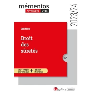Image de Droit des sûretés: Cours intégral et synthétique + Tableaux schémas (2023 2024)