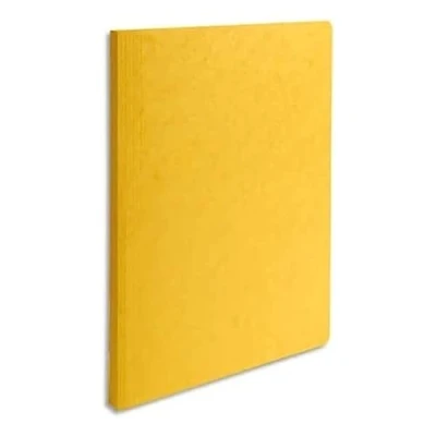 Image de EXACOMPTA Chemise simple LUSTRO à dos rainé, en carte lustrée 5/10e, coloris jaune