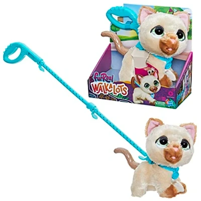 Image de FurReal Friends F8132ES0 Cat Walkalots Grands Marcheurs, Chaton à Promener avec Sons et réactions, Jouet interactif pour Filles garçons, F8132ES0, Multicolore