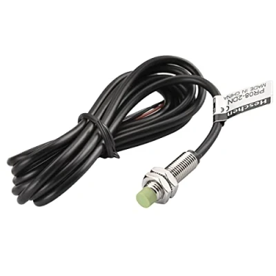 Image de Heschen PR08 2DN Capteur de proximité inductif Type cylindrique DC 12 24 V 3 fils NPN NO (normalement ouvert) CE