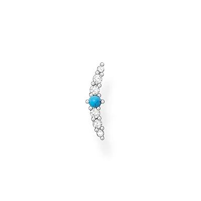 Image de Thomas Sabo, Boucles d&#039;oreille à bouton pression argent sterling Oxyde de Zirconium femme, Argenté, one size H2182 405 17