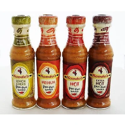 Image de Nandos Peri sauces 125ml Citron et fines herbes (Doux), moyenne, chaude extra sauce chaude.